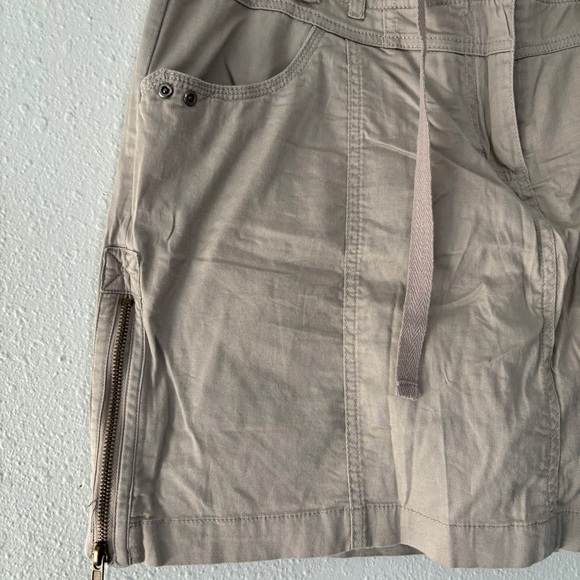 Reitmans women’s comfy skort khaki tan tie - Picture 4 of 6
